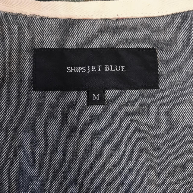 SHIPS(シップス)のSHIPSシップス 7分袖 ワイヤー入りチェックシャツ ブルー ホワイト系 M メンズのトップス(シャツ)の商品写真
