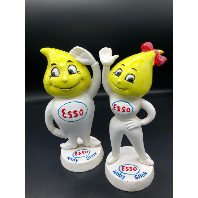 Esso エッソガール 鉄製フィギュア ドロップガール しずくちゃん 貯金箱