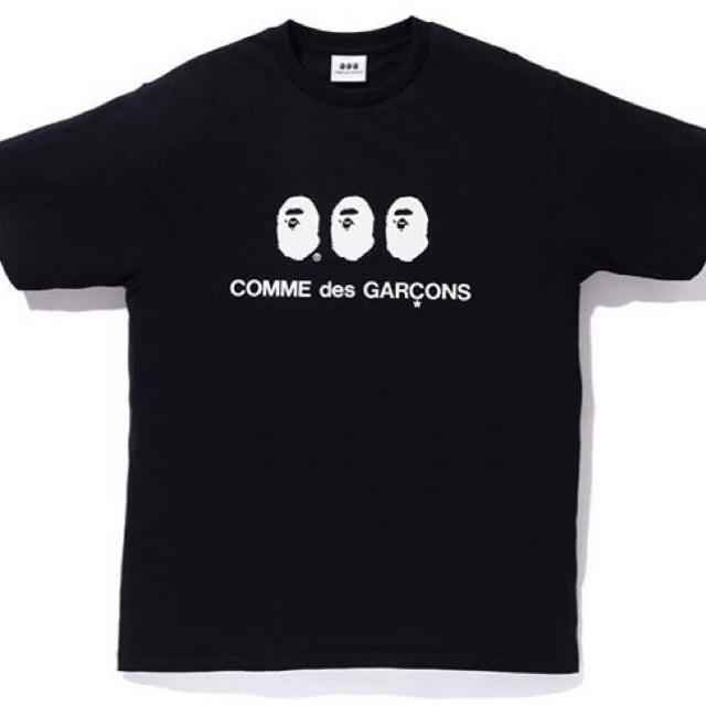 新品未開封 COMME des GARCONS X BAPE TEE  L