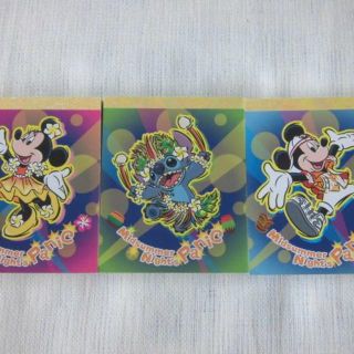 ディズニー(Disney)のディズニー★Midsummer Night's Panic メモ帳 3冊セット★(ノート/メモ帳/ふせん)