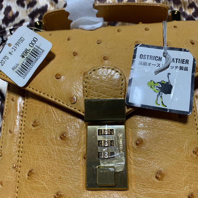OSTRICH(オーストリッチ)の高級オーストリッチ　ハンドバッグ レディースのバッグ(ハンドバッグ)の商品写真