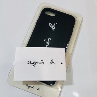 アニエスベー(agnes b.)のアニエス・ベー☆agnes b.☆ ロゴiPhoneケース　7/8用　ブラック(iPhoneケース)