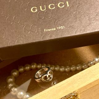 グッチ(Gucci)の即日発送⭐️値下げ！GUCCI シルバーリング ハート 9号(リング(指輪))