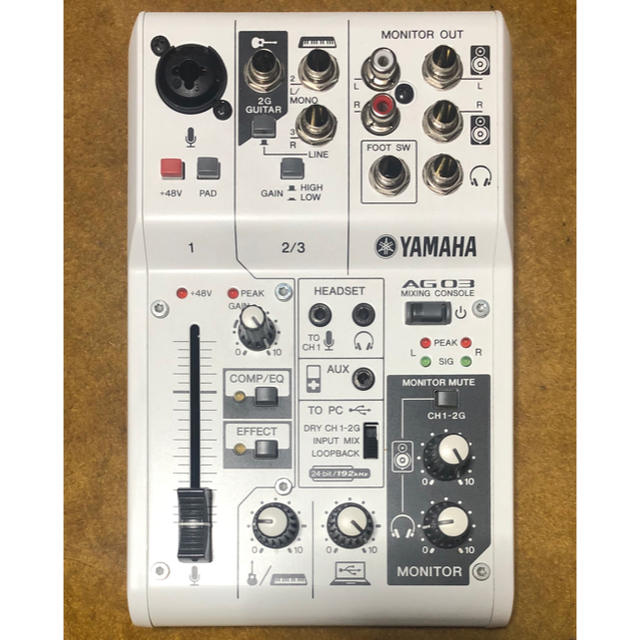 YAMAHA AG03  楽器のDTM/DAW(オーディオインターフェイス)の商品写真