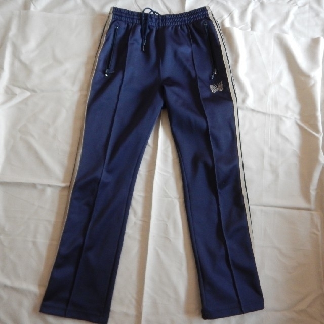 Needles - needles narrow track pants navy×beige sの通販 by はじむ