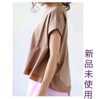 トッコ(tocco)の春夏トップスTシャツカットソー裾リボンプルオーバーフレンチスリーブcawaii系(カットソー(半袖/袖なし))