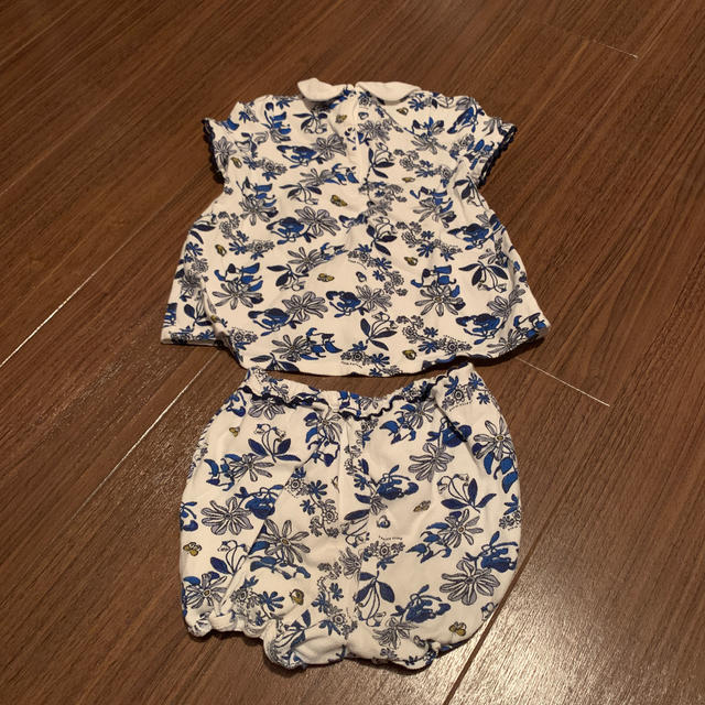 PETIT BATEAU(プチバトー)のプチバトー 上下セット 24m キッズ/ベビー/マタニティのベビー服(~85cm)(シャツ/カットソー)の商品写真