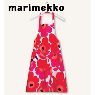 マリメッコ(marimekko)の新品 marimekko マリメッコ エプロン ウニッコ レッド(収納/キッチン雑貨)