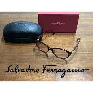 サルヴァトーレフェラガモ(Salvatore Ferragamo)のフェラガモ　サングラス　SF804SA バーガンディ　薄色レンズ仕様(サングラス/メガネ)