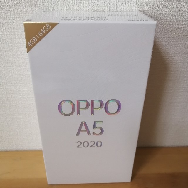 スマートフォン/携帯電話OPPO A5 2020 BLUE　新品未開封 送料無料 納品書付