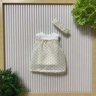 水玉ふんわりワンピ【アイボリー】(その他)
