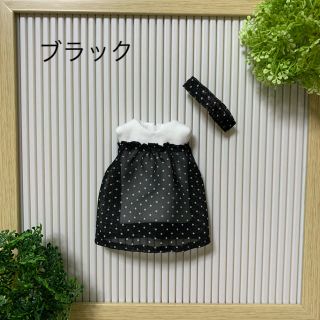 水玉ふんわりワンピ【ブラック】(その他)