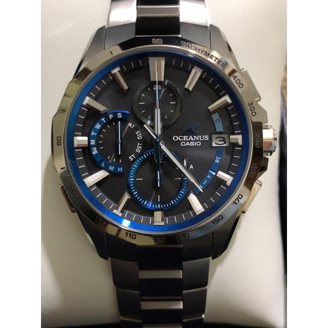 本物保証】 箱・保付 美品 カシオ CASIO オシアナス メンズ ソーラー