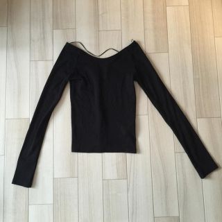 ザラ(ZARA)のザラ ブラックロンT(Tシャツ(長袖/七分))