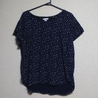 エイチアンドエイチ(H&H)の【新品・未使用】H&M 星柄 ネイビーティシャツ(L)(Tシャツ(半袖/袖なし))