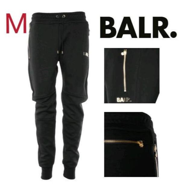 【特価】BALR.Q-Series スウェットパンツ Black/Gold（M)