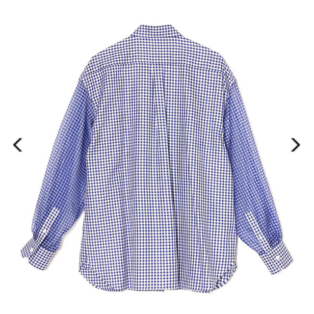 HYKE(ハイク)の HYKE CHECKED SHEER SLEEVE SHIRT新品 レディースのトップス(シャツ/ブラウス(長袖/七分))の商品写真