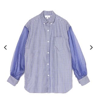 ハイク(HYKE)の HYKE CHECKED SHEER SLEEVE SHIRT新品(シャツ/ブラウス(長袖/七分))