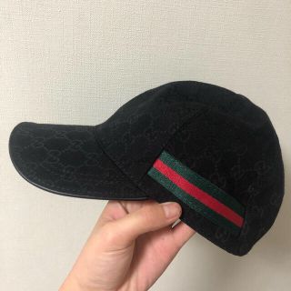 グッチ(Gucci)のGUCCI キャップ 黒(キャップ)