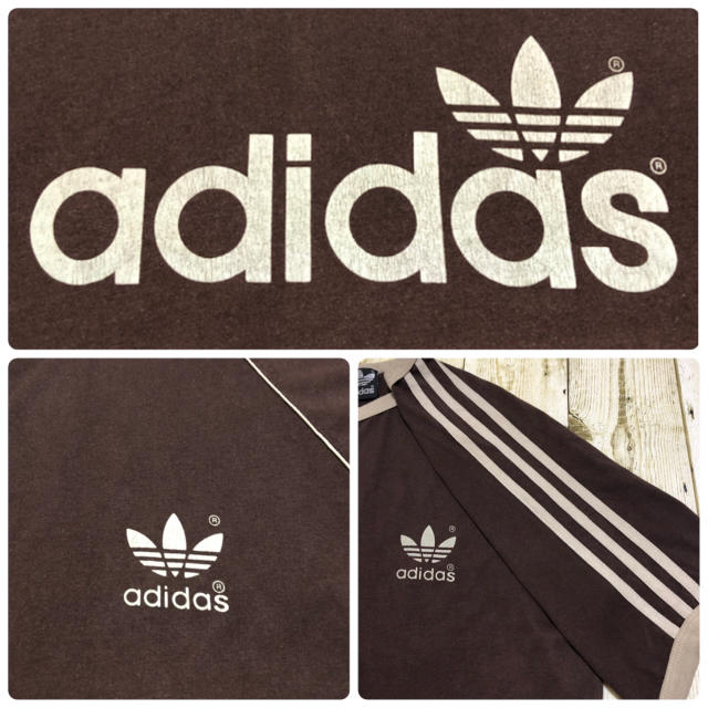 adidas(アディダス)のアディダスオリジナルス トレフォイル スリーストライプ Tシャツ ダークブラウン メンズのトップス(Tシャツ/カットソー(半袖/袖なし))の商品写真