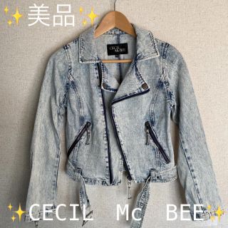 セシルマクビー(CECIL McBEE)の【美品】CECIL Mc BEE セシルマクビー デニムジャケット(Gジャン/デニムジャケット)