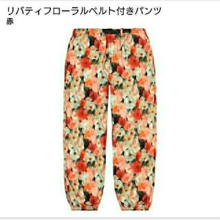 シュプリーム(Supreme)のSupreme Liberty Floral Belted Pant新品Sサイズ(ワークパンツ/カーゴパンツ)