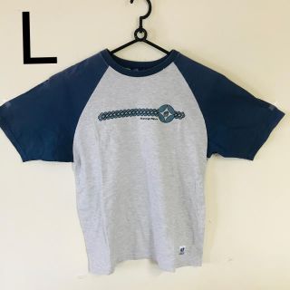 ハンテン(HANG TEN)のハンテン　ネイビー　グレー　Tシャツ　L(Tシャツ/カットソー(半袖/袖なし))