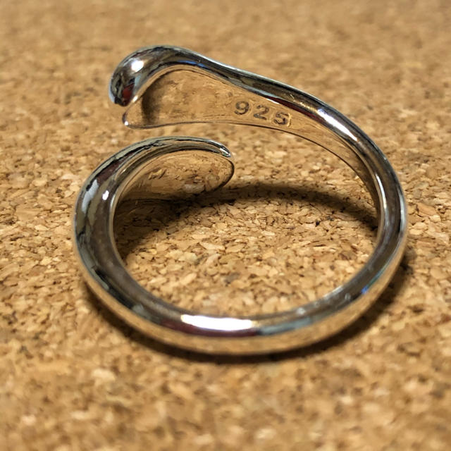 シルバー925 ドロップリング 雫 ティアドロップ 大きめ メンズ レディース メンズのアクセサリー(リング(指輪))の商品写真
