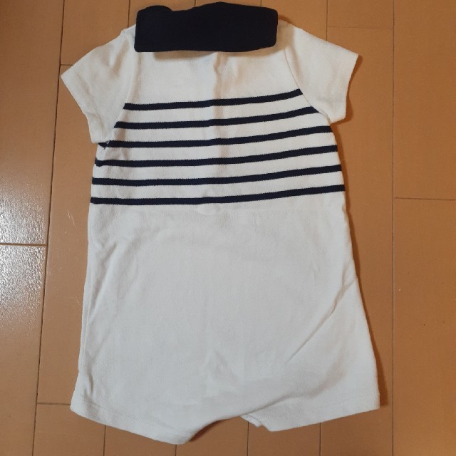 PETIT BATEAU(プチバトー)のプチバトー　マリン　ロンパース　12m キッズ/ベビー/マタニティのベビー服(~85cm)(ロンパース)の商品写真