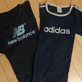 アディダス(adidas)のアディダス&ニューバランス シャツ二枚(Tシャツ/カットソー)