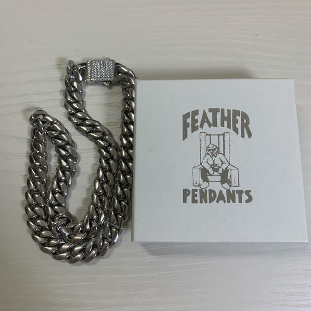 FEATHER PENDANTS 18incシルバーチェーンネックレス