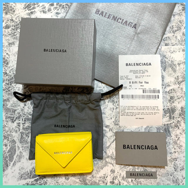 Balenciaga - 【新品未使用】バレンシアガ ペーパーミニウォレット