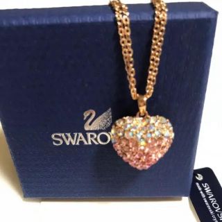 スワロフスキー(SWAROVSKI)のスワロフスキー社製クリスタルハートネックレス(ネックレス)