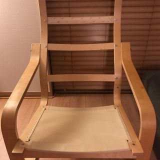 イケア(IKEA)のsato様専用　IKEA POÄNG ポエング アームチェア（フレームのみ）(一人掛けソファ)