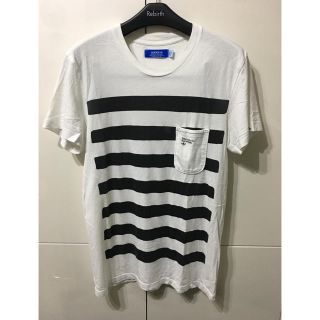 アディダス(adidas)のadidas  ボーダー トレフォイル ポケT(Tシャツ/カットソー(半袖/袖なし))