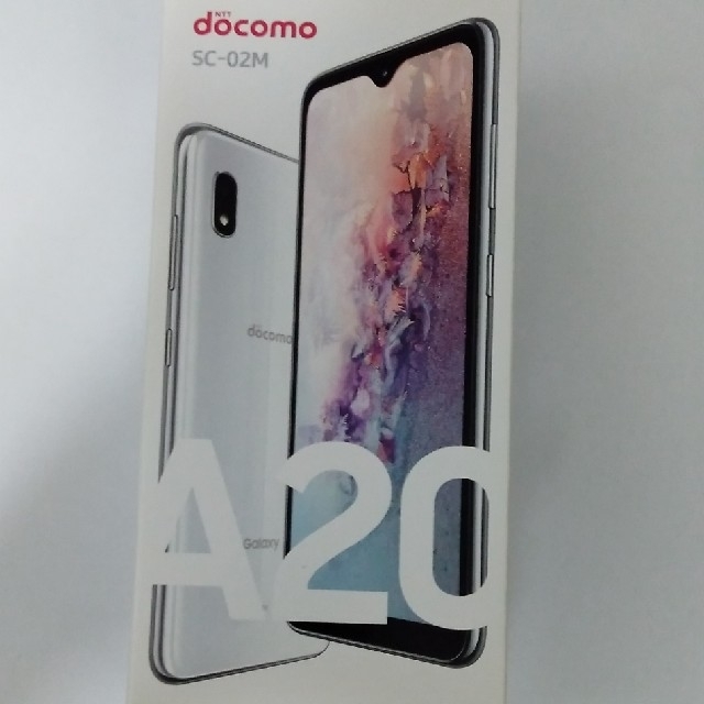 新品未使用 NTTdocomo A20 Galaxy スマホ本体 ホワイト