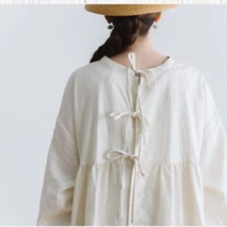 ネストローブ(nest Robe)のGauze#  リネン ワンピース　完売品(ロングワンピース/マキシワンピース)