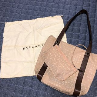 ブルガリ(BVLGARI)の美品 ブルガリ ロゴマニアトート(トートバッグ)