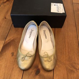 repetto - レペット ゴールドバレエシューズ 37(23.5) ヒールありの ...