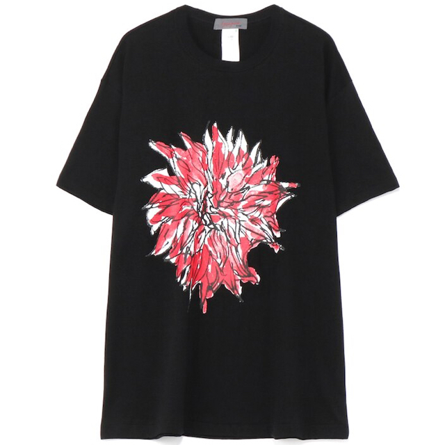 YOHJI YAMAMOTO ヨウジヤマモト 朝倉優佳 ダリアTシャツ NOIR | www