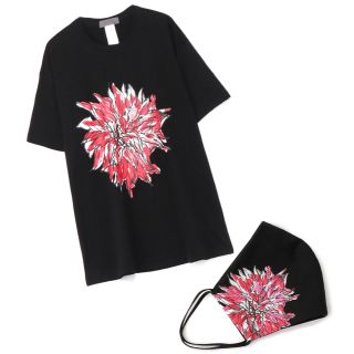 ヨウジヤマモト(Yohji Yamamoto)のYOHJI YAMAMOTO ヨウジヤマモト 朝倉優佳 ダリアTシャツ NOIR(Tシャツ/カットソー(半袖/袖なし))