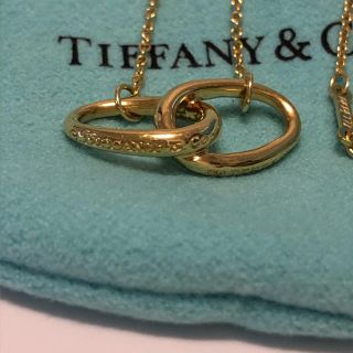 ティファニー  ダブルループ ネックレス 18金 K18イエローゴールド レディース  TIFFANY&Co.