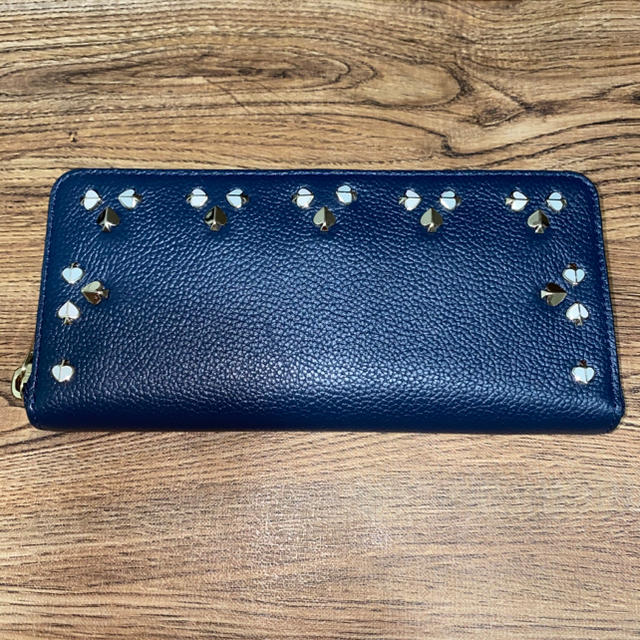 レディース[新品/未使用] Kate Spade ゲートスペード 長財布 ネイビー