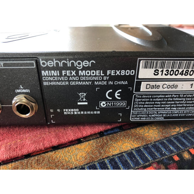 BEHRINGER ベリンガー FEX800 Mini FEX エフェクター 楽器のギター(エフェクター)の商品写真