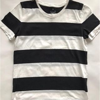 ムジルシリョウヒン(MUJI (無印良品))の無印　太ボーダーTシャツ　Mサイズ(Tシャツ(半袖/袖なし))