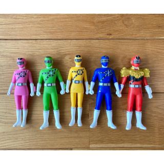 バンダイ(BANDAI)のトッキュウジャー ソフトビニール人形 5体(特撮)