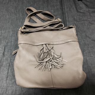 イアパピヨネ(ear PAPILLONNER)のイアパピヨネ本革フリンジbag(ショルダーバッグ)