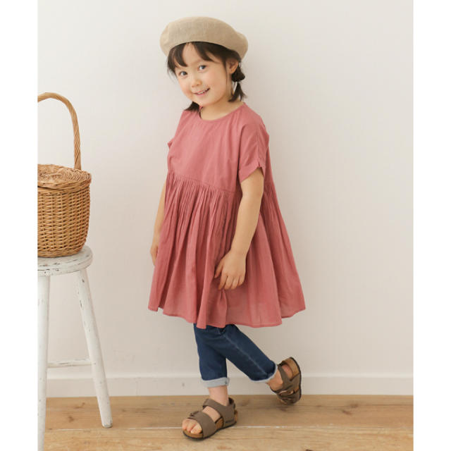 URBAN RESEARCH DOORS(アーバンリサーチドアーズ)のURBAN RESEARCH DOORS コットンボイルチュニック  キッズ/ベビー/マタニティのキッズ服女の子用(90cm~)(ワンピース)の商品写真