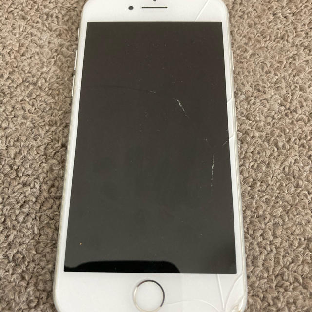 スマートフォン/携帯電話iPhone7 silver 128GB au 画面割れSIMロック解除済