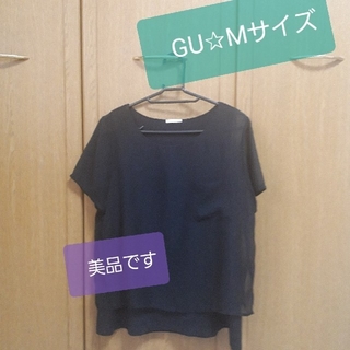 ジーユー(GU)のGU レディーストップス  M  シースルー(シャツ/ブラウス(半袖/袖なし))